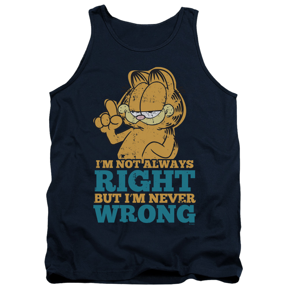 Garfield Never Wrong Men's Tank Men's Tank Garfield   