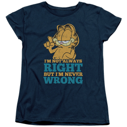 Garfield Never Wrong - Women's T-Shirt Women's T-Shirt Garfield   