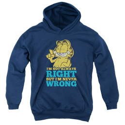 Garfield Never Wrong - Youth Hoodie (Ages 8-12) Youth Hoodie (Ages 8-12) Garfield   