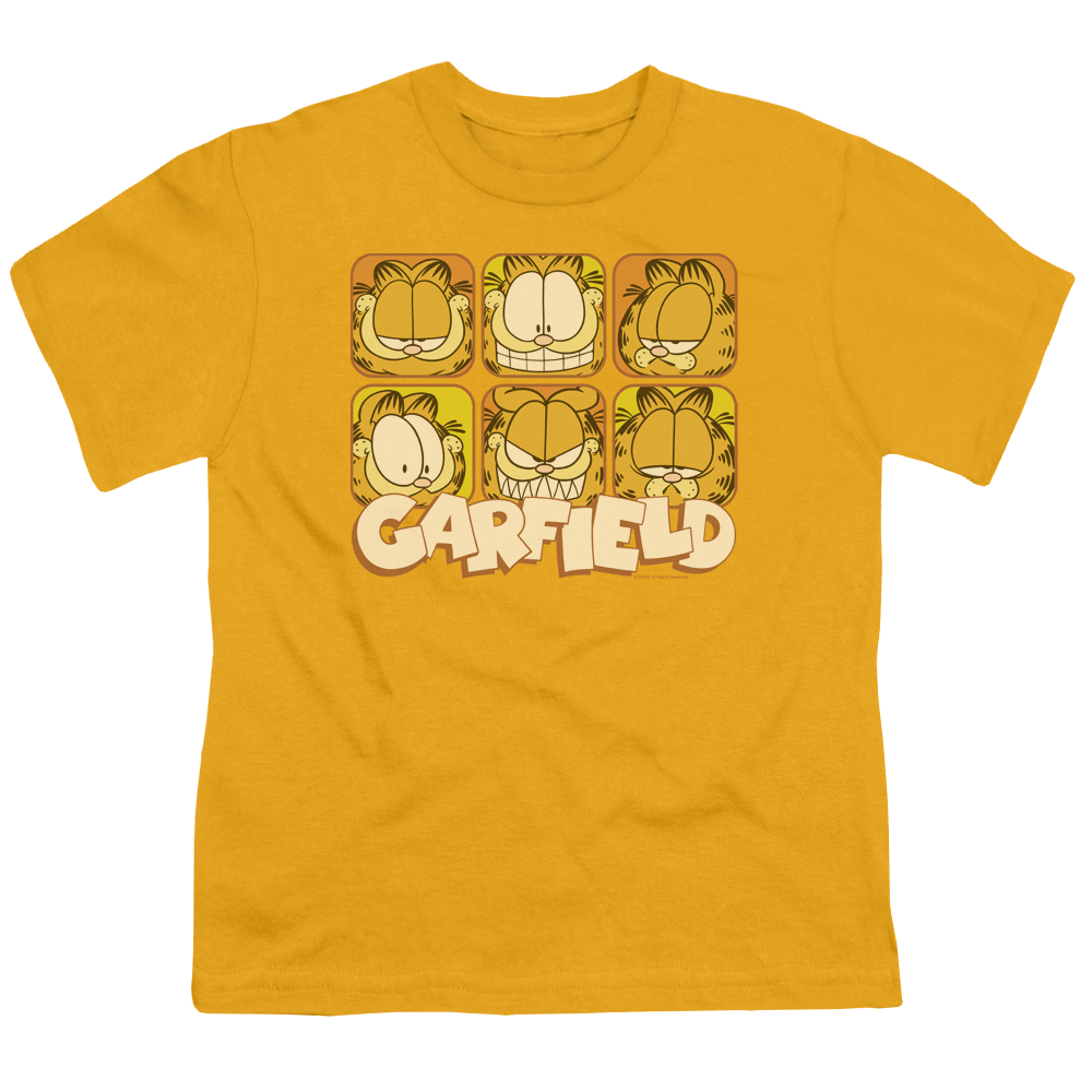 Garfield Many Faces - Youth T-Shirt (Ages 8-12) Youth T-Shirt (Ages 8-12) Garfield   