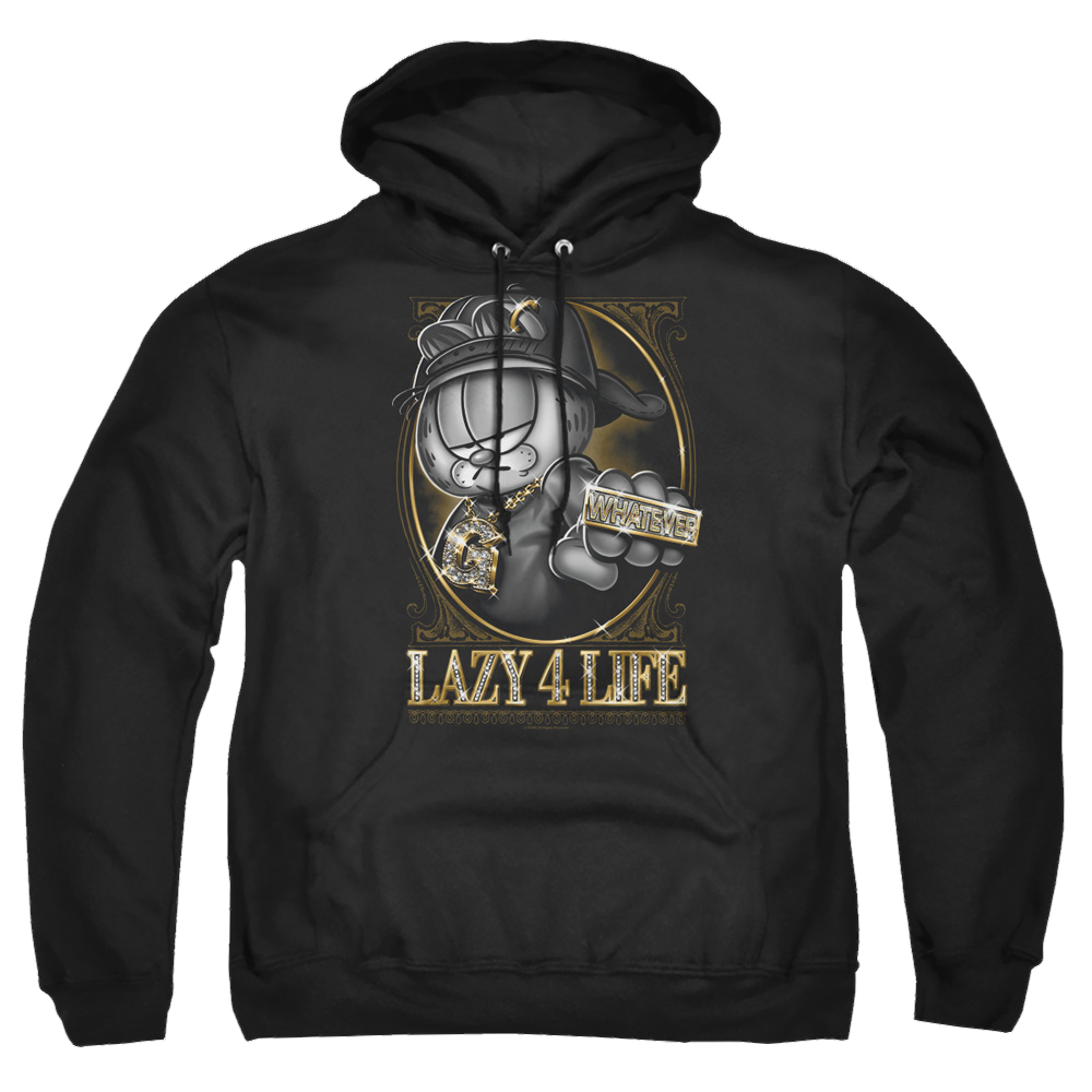 Garfield Lazy 4 Life - Pullover Hoodie Pullover Hoodie Garfield   