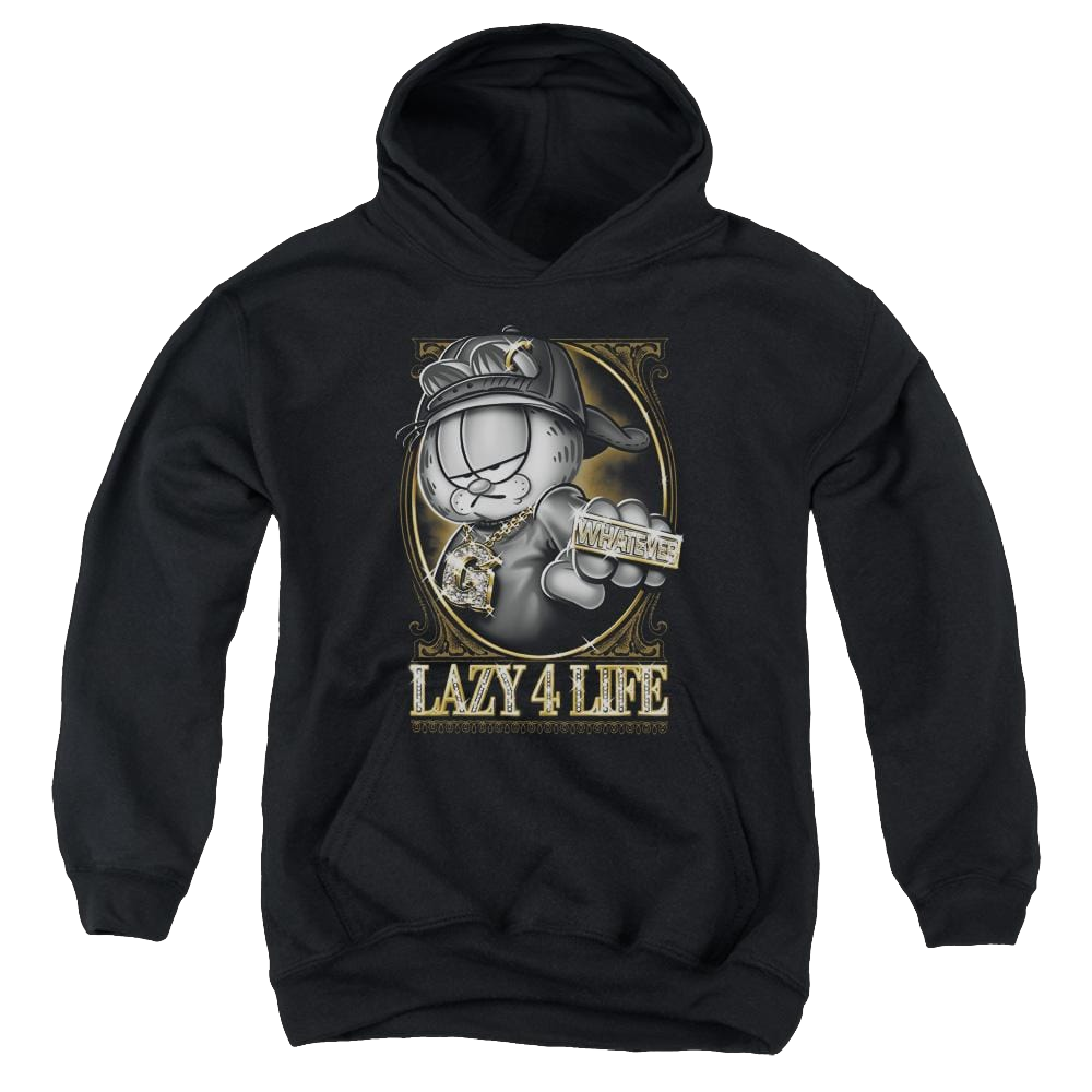 Garfield Lazy 4 Life - Youth Hoodie (Ages 8-12) Youth Hoodie (Ages 8-12) Garfield   