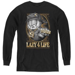Garfield Lazy 4 Life - Youth Long Sleeve T-Shirt Youth Long Sleeve T-Shirt Garfield   