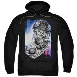 Garfield Dj Lazy - Pullover Hoodie Pullover Hoodie Garfield   