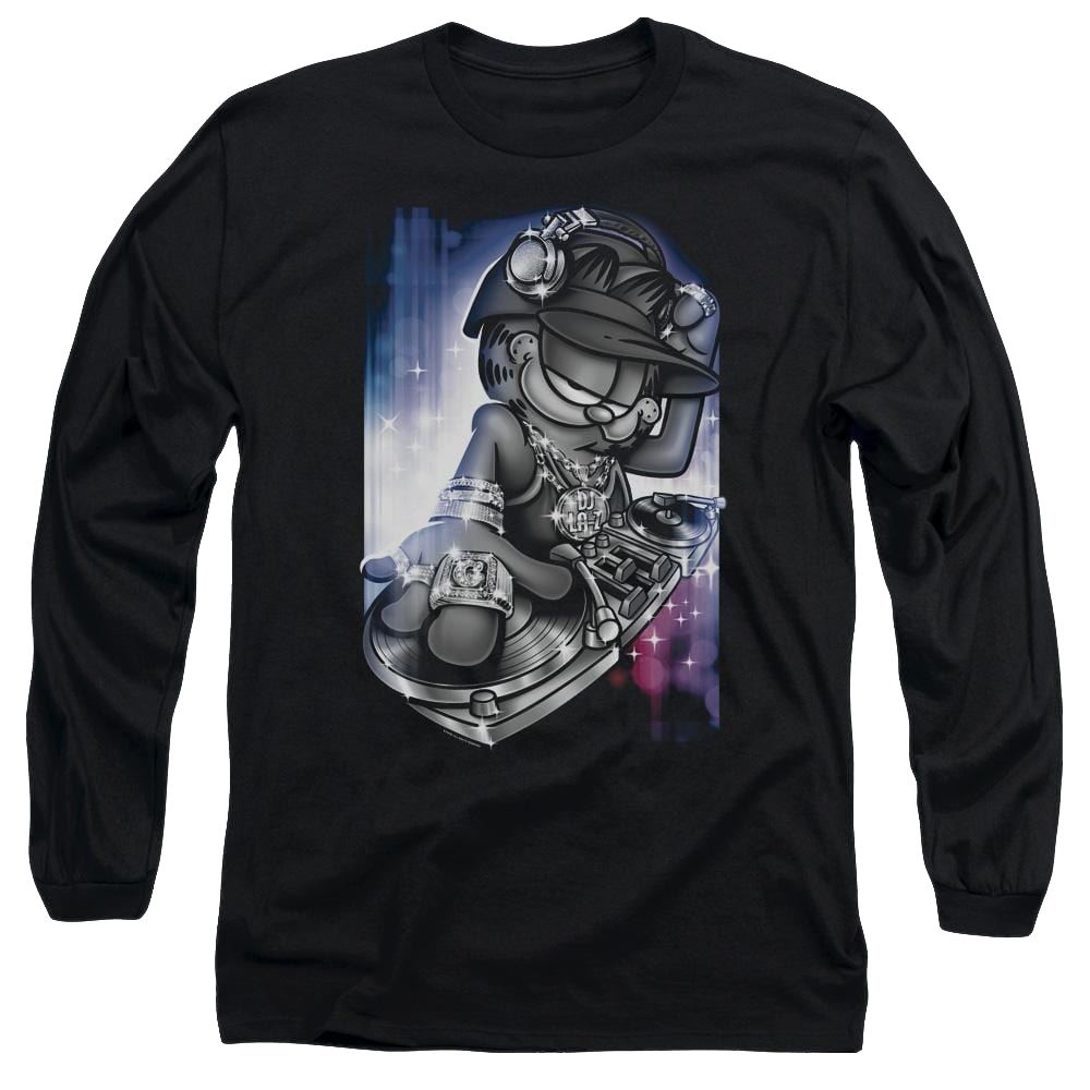 Garfield Dj Lazy - Men's Long Sleeve T-Shirt Men's Long Sleeve T-Shirt Garfield   