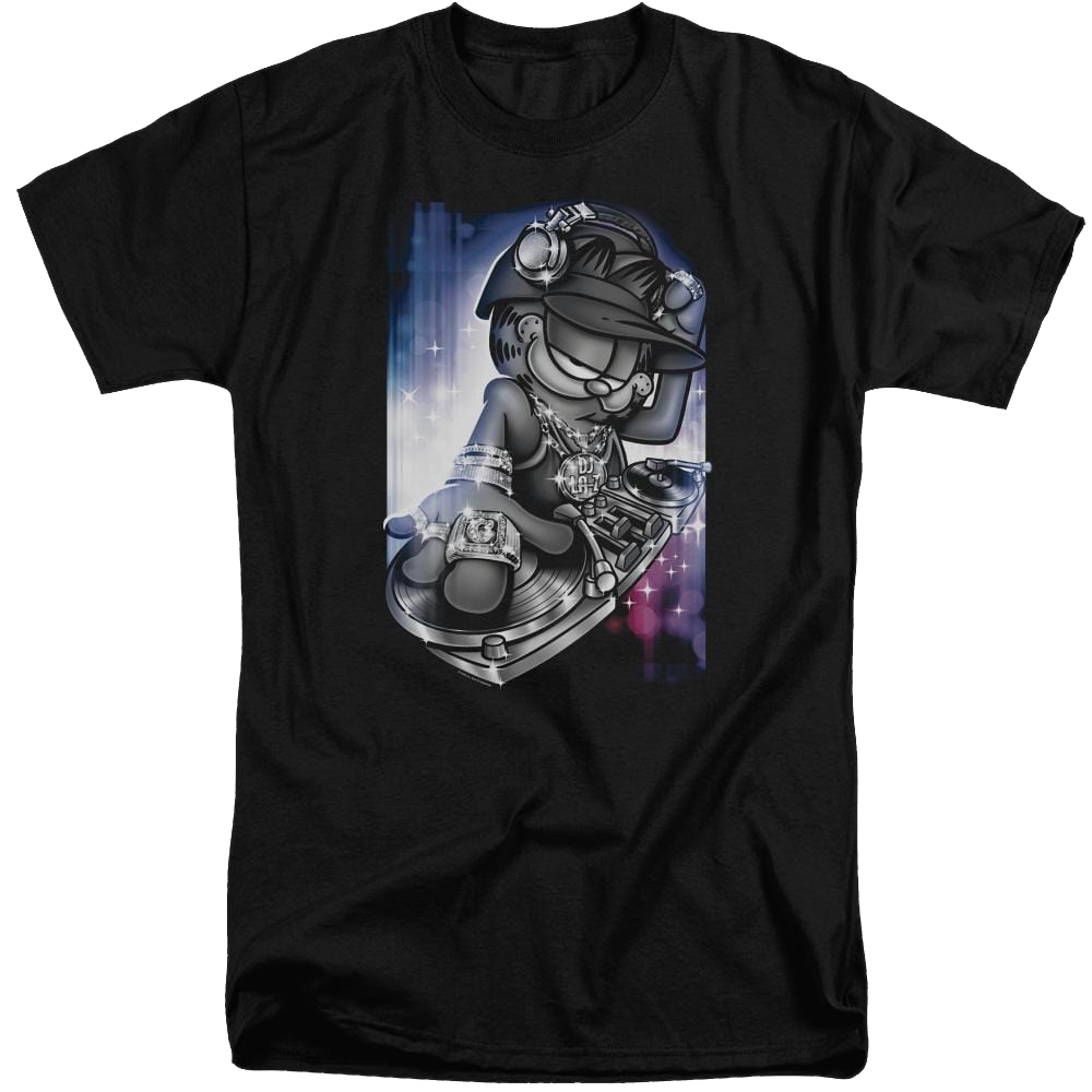 Garfield Dj Lazy - Men's Tall Fit T-Shirt Men's Tall Fit T-Shirt Garfield   