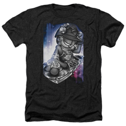 Garfield Dj Lazy - Men's Heather T-Shirt Men's Heather T-Shirt Garfield   