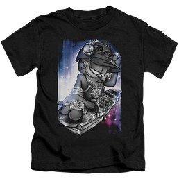 Garfield Dj Lazy - Kid's T-Shirt (Ages 4-7) Kid's T-Shirt (Ages 4-7) Garfield   