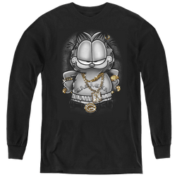 Garfield Lasagna For Life - Youth Long Sleeve T-Shirt Youth Long Sleeve T-Shirt Garfield   