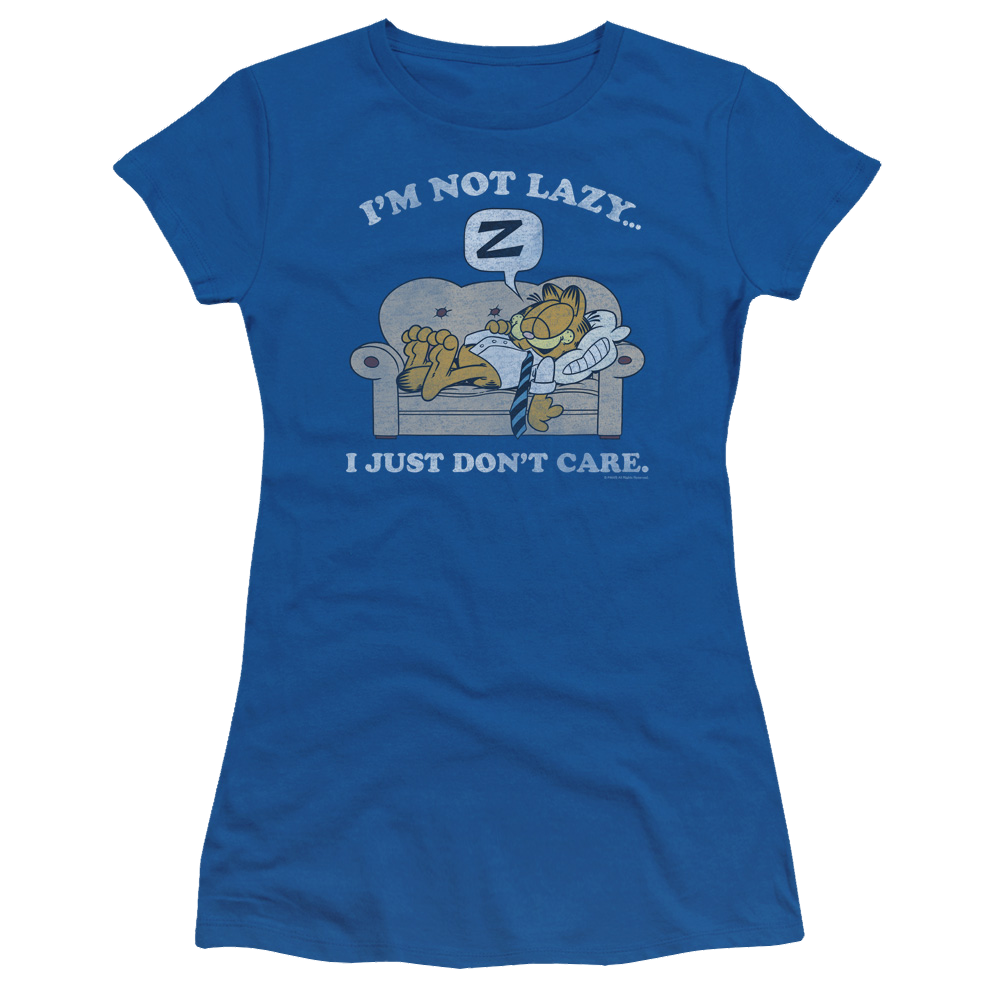 Garfield Not Lazy - Juniors T-Shirt Juniors T-Shirt Garfield   
