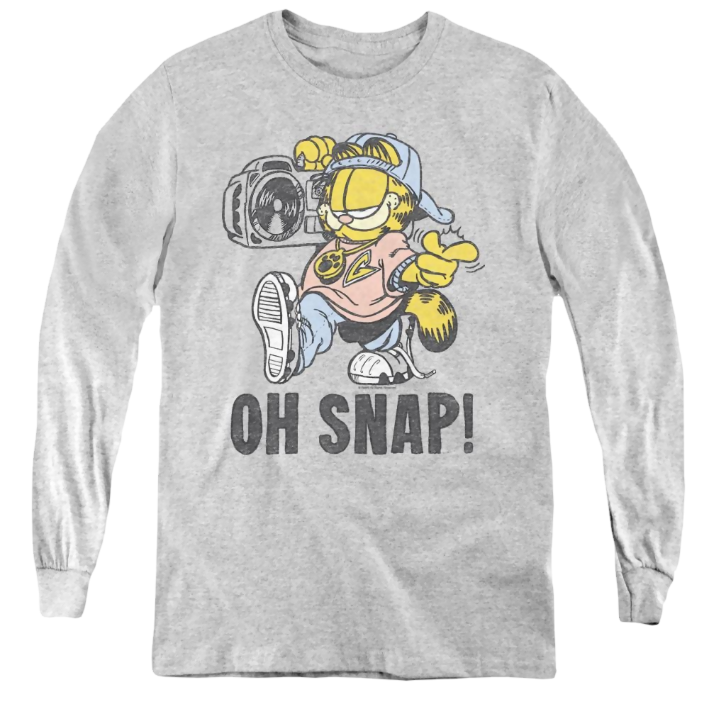 Garfield Oh Snap - Youth Long Sleeve T-Shirt Youth Long Sleeve T-Shirt Garfield   