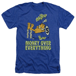 Garfield Money Is Everything - Men's Heather T-Shirt Men's Heather T-Shirt Garfield   