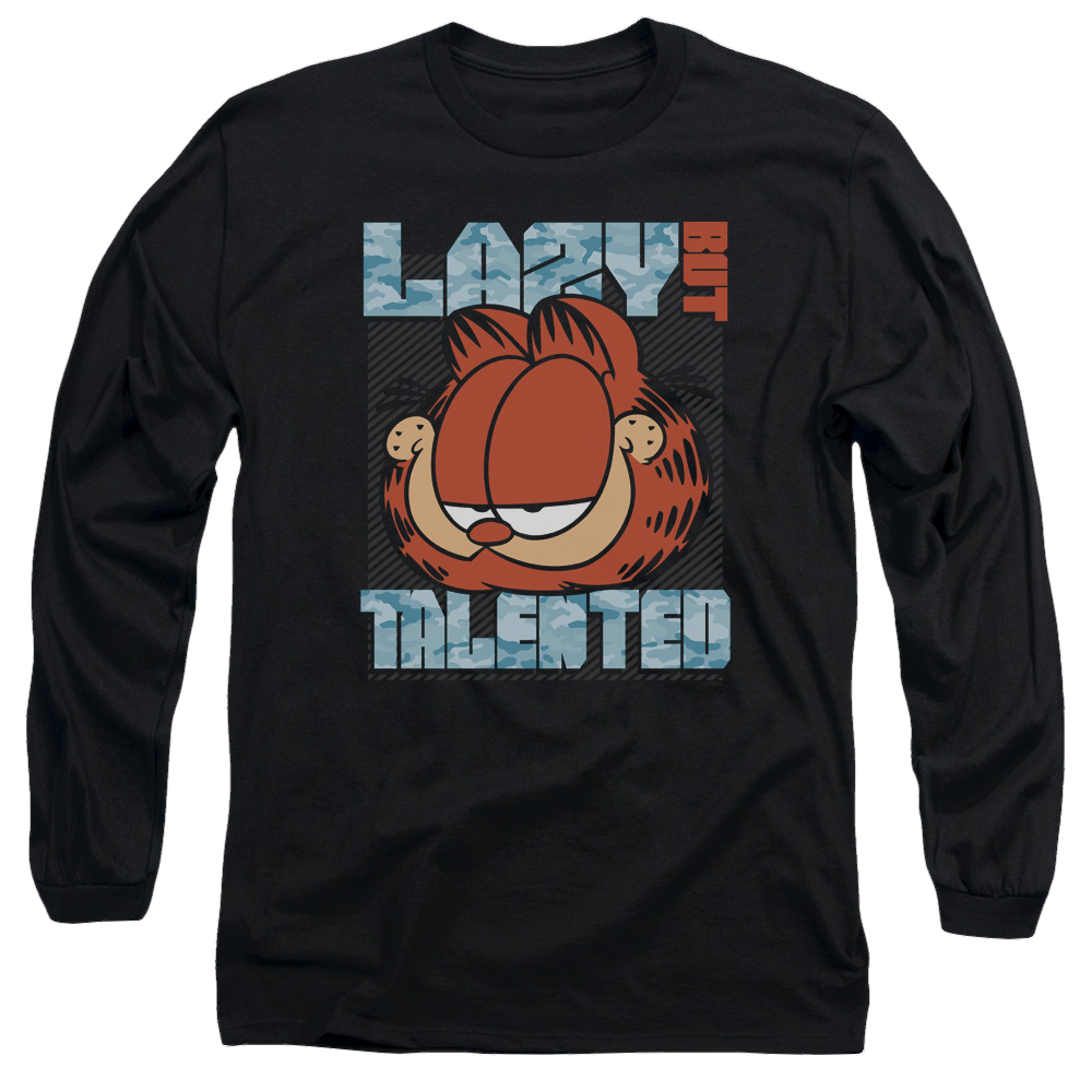 Garfield Lazy But Talented - Men's Long Sleeve T-Shirt Men's Long Sleeve T-Shirt Garfield   