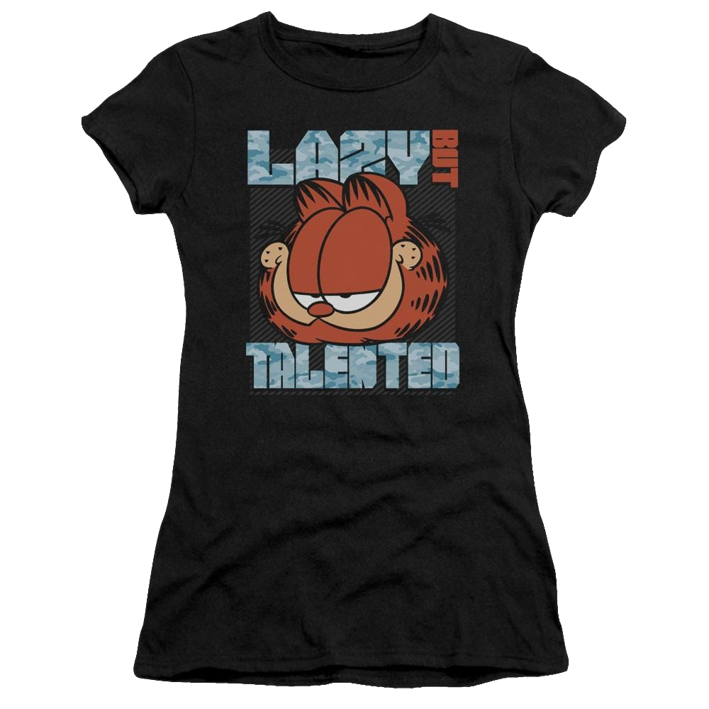 Garfield Lazy But Talented - Juniors T-Shirt Juniors T-Shirt Garfield   