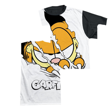 Garfield Torn men's black back t-shirt