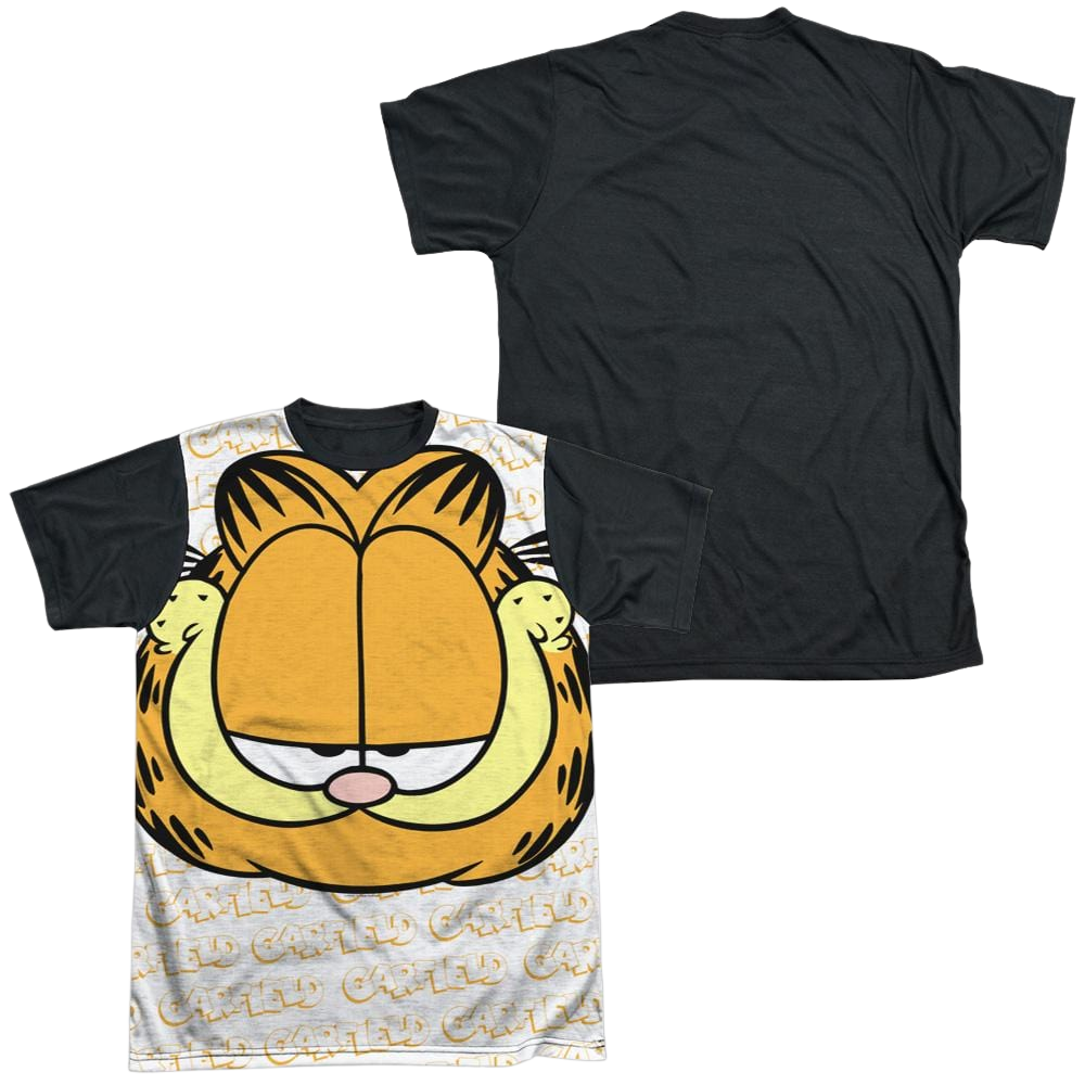 Garfield Big Face - Men's Black Back T-Shirt Men's Black Back T-Shirt Garfield   