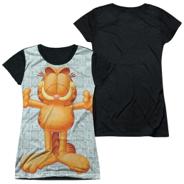 Garfield Free Hugs - Juniors Black Back T-Shirt Juniors Black Back T-Shirt Garfield   