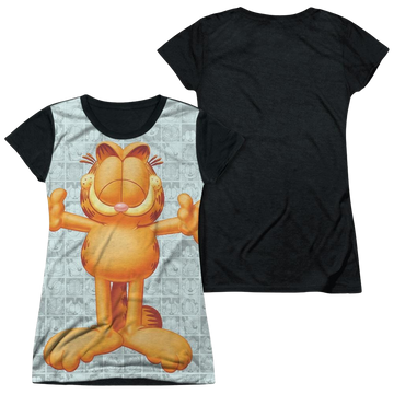 Garfield Free Hugs juniors black back t-shirt