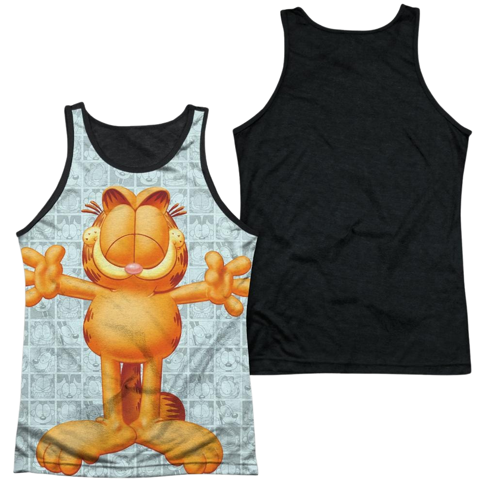 Garfield Free Hugs Men's Black Back Tank Men's Black Back Tank Garfield   