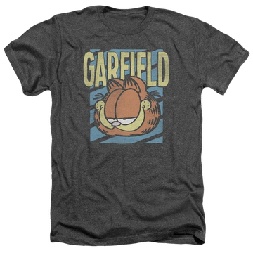 Charcoal men's heather t-shirt with Rad Garfield graphic