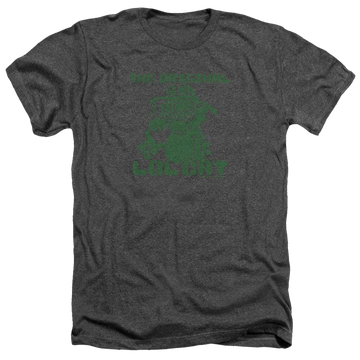 Charcoal men's heather t-shirt with Garfield Og Lol graphic