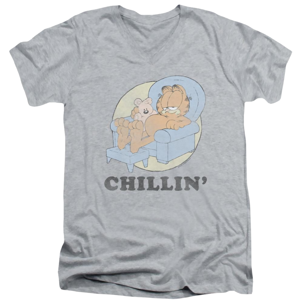 Garfield Chillin - Men's V-Neck T-Shirt Men's V-Neck T-Shirt Garfield   