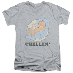 Garfield Chillin - Men's V-Neck T-Shirt Men's V-Neck T-Shirt Garfield   
