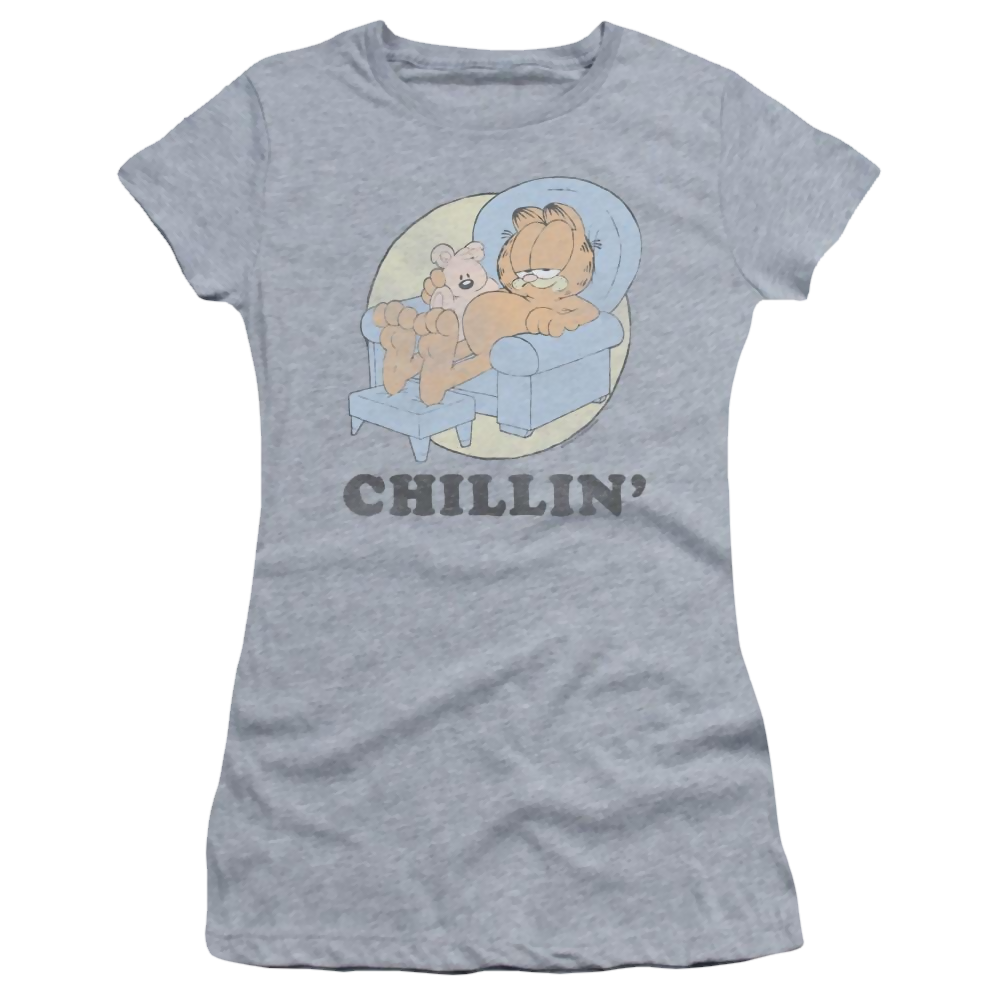 Garfield Chillin - Juniors T-Shirt Juniors T-Shirt Garfield   