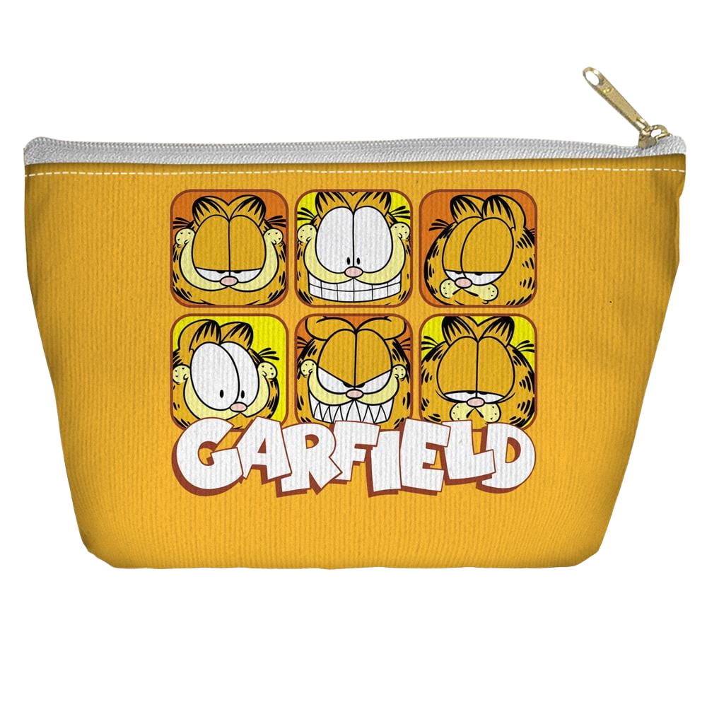 Garfield Faces - Straight Bottom Accessory Pouch T Bottom Accessory Pouches Garfield   