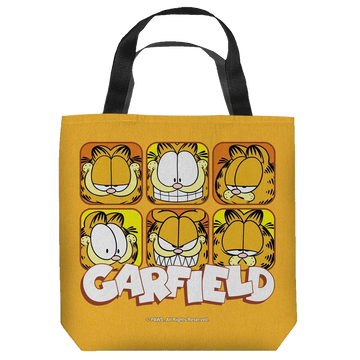 Garfield Faces tote bag