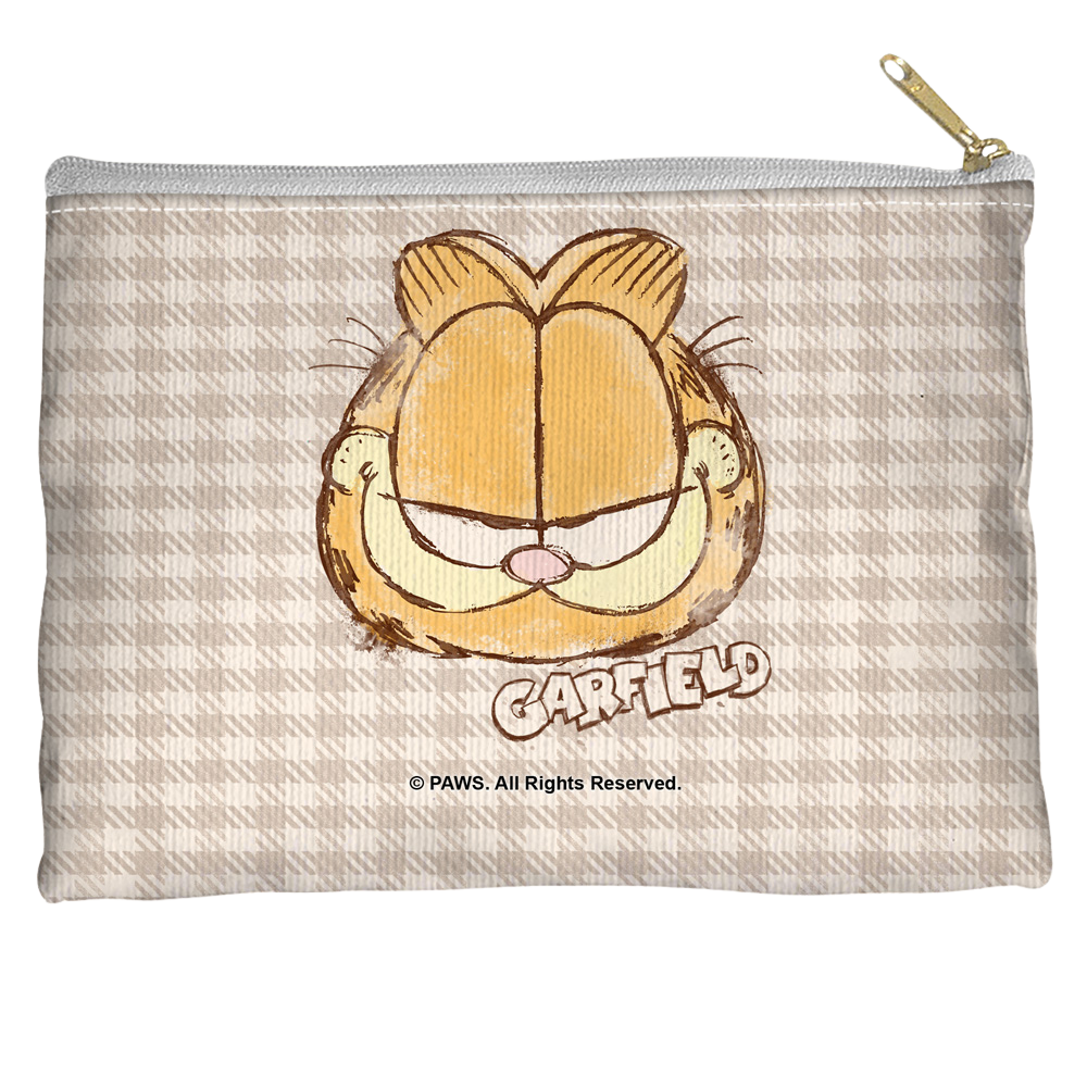 Garfield Watercolor - Straight Bottom Accessory Pouch Straight Bottom Accessory Pouches Garfield   