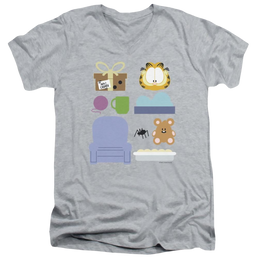 Garfield Gift Set - Men's V-Neck T-Shirt Men's V-Neck T-Shirt Garfield   