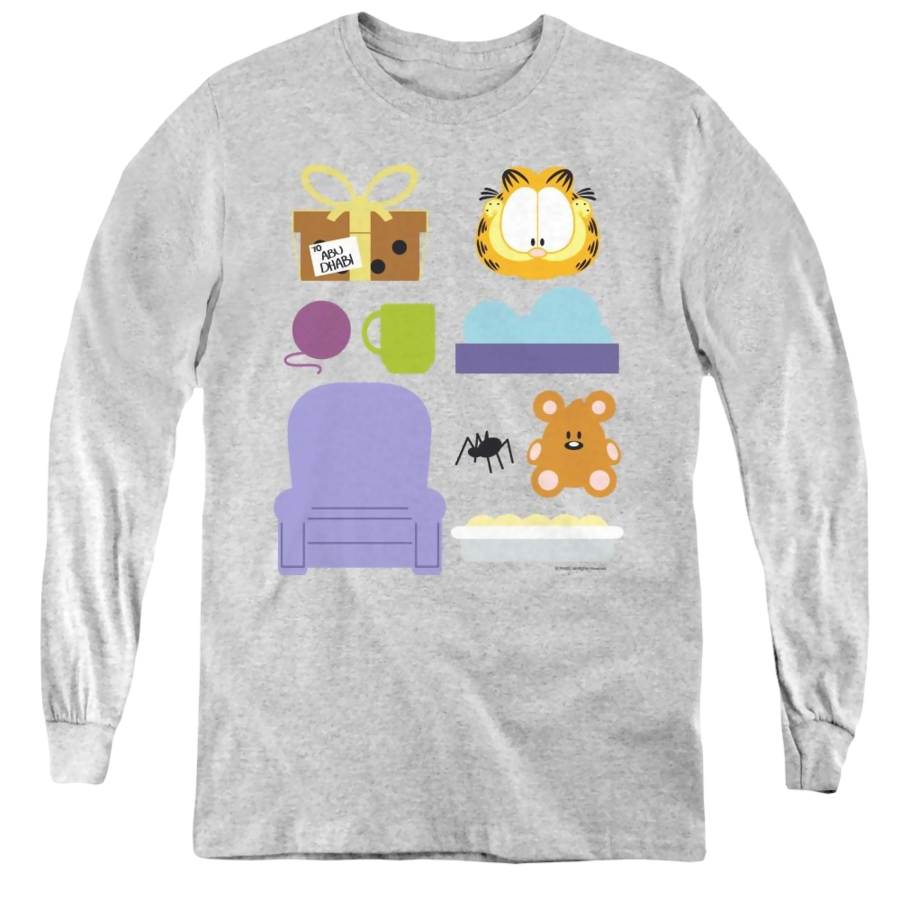 Garfield Gift Set - Youth Long Sleeve T-Shirt Youth Long Sleeve T-Shirt Garfield   