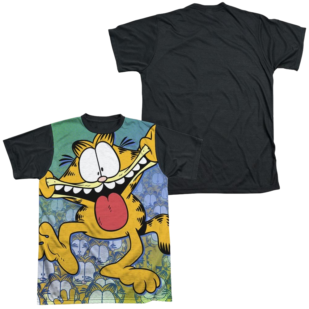 Garfield Goofy Face - Men's Black Back T-Shirt Men's Black Back T-Shirt Garfield   