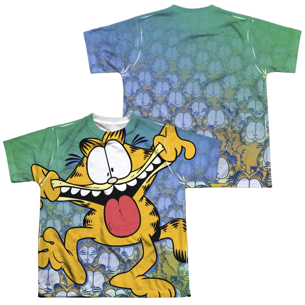 Garfield Goofy Face - Youth All-Over Print T-Shirt (Ages 8-12) Youth All-Over Print T-Shirt (Ages 8-12) Garfield   