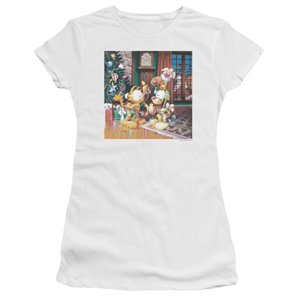 Garfield Odie Tree - Juniors T-Shirt Juniors T-Shirt Garfield   