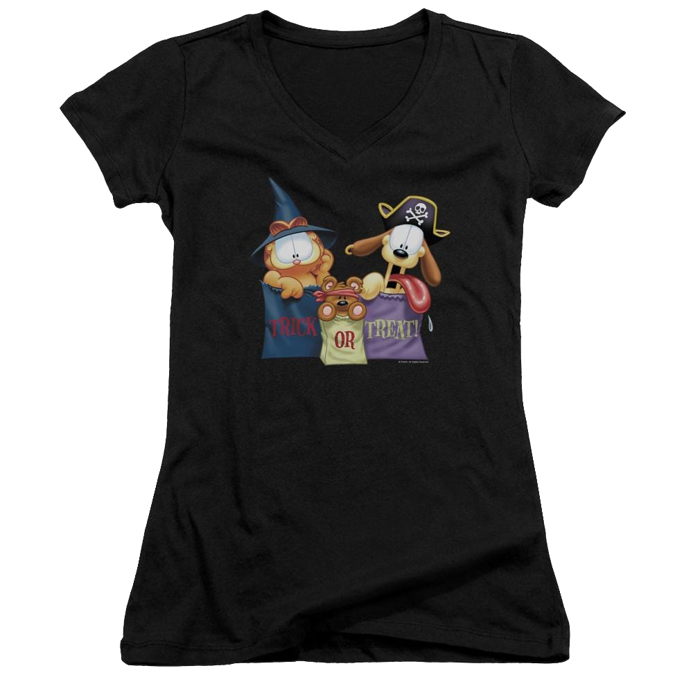 Garfield Grab Bags - Juniors V-Neck T-Shirt Juniors V-Neck T-Shirt Garfield   