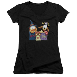 Garfield Grab Bags - Juniors V-Neck T-Shirt Juniors V-Neck T-Shirt Garfield   