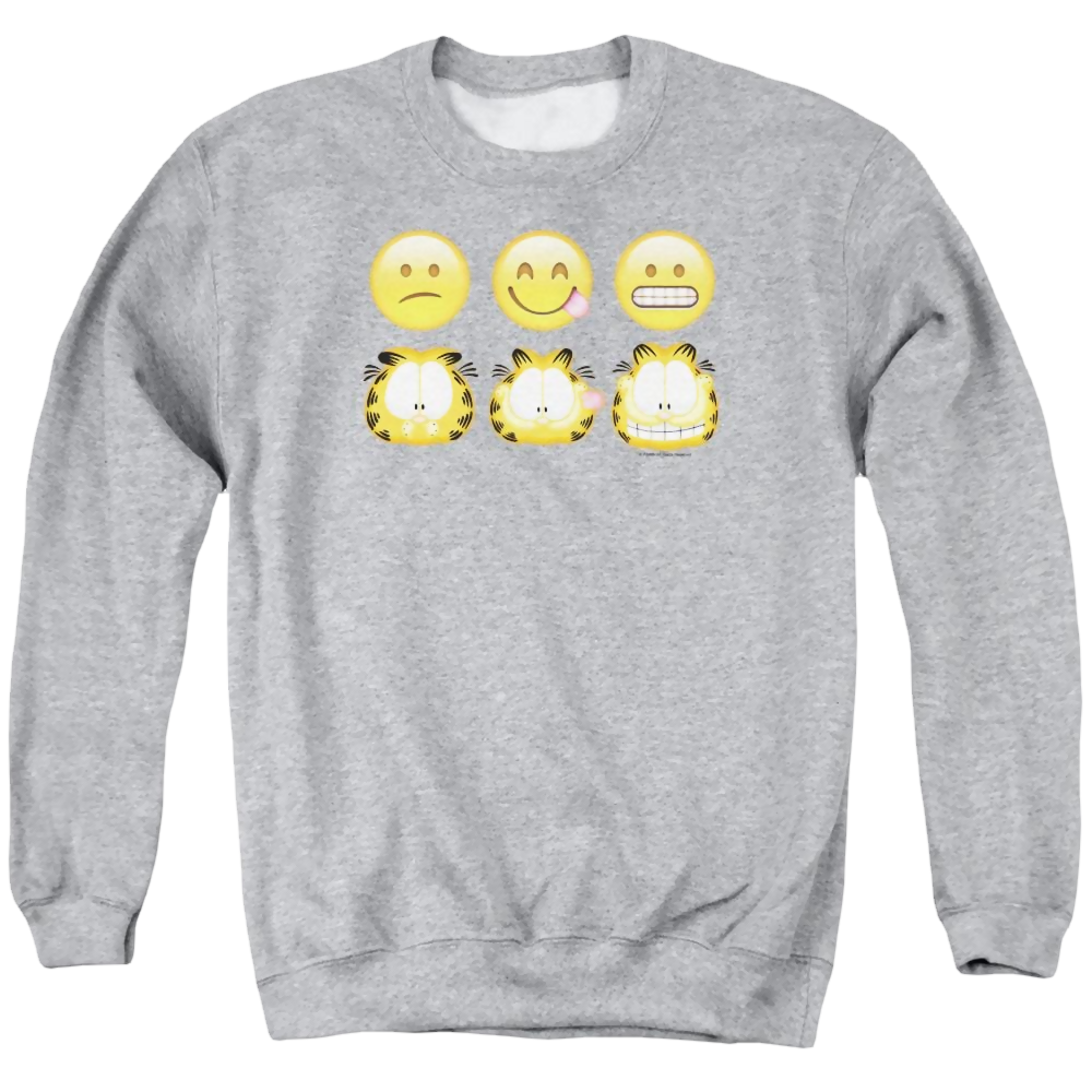 Garfield Emojis - Men's Crewneck Sweatshirt Men's Crewneck Sweatshirt Garfield   