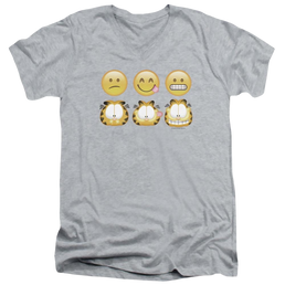 Garfield Emojis - Men's V-Neck T-Shirt Men's V-Neck T-Shirt Garfield   