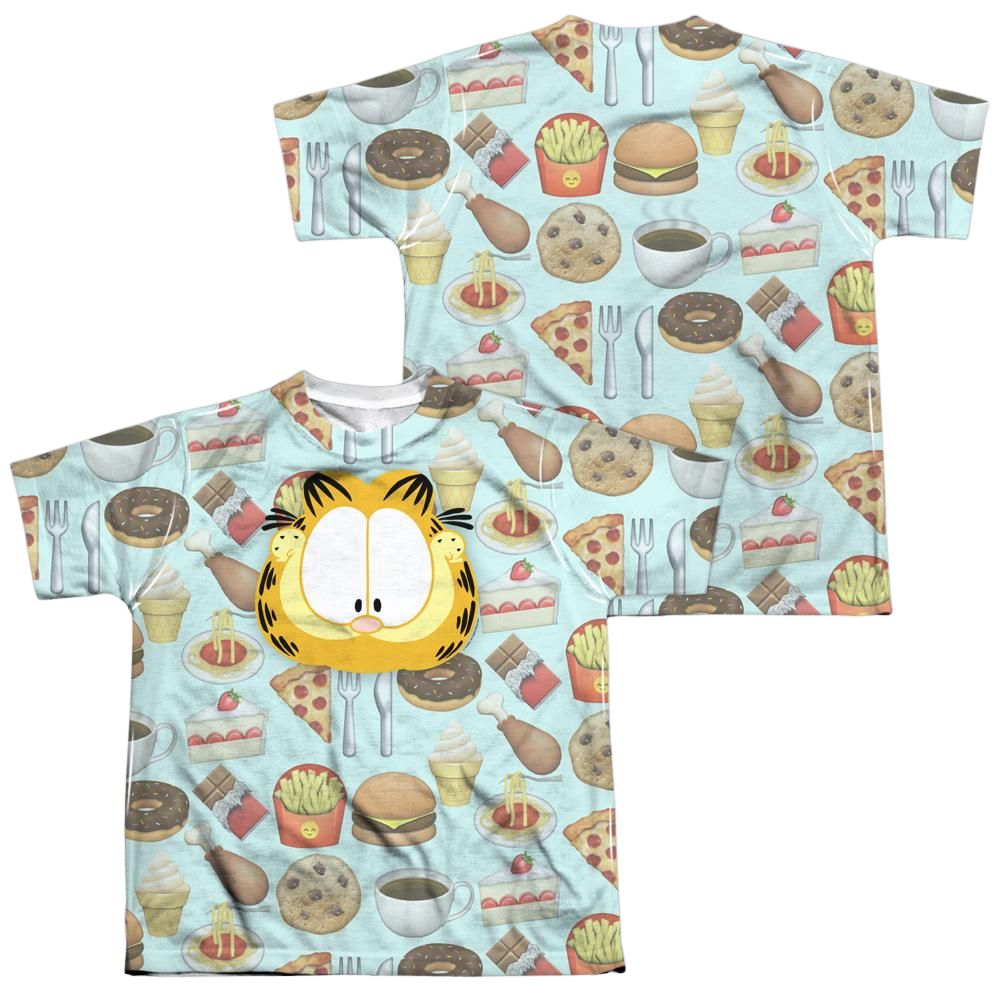 Garfield Cat Food - Youth All-Over Print T-Shirt (Ages 8-12) Youth All-Over Print T-Shirt (Ages 8-12) Garfield   