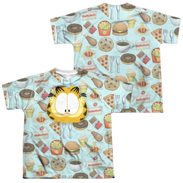 Garfield Cat Food - Youth All-Over Print T-Shirt (Ages 8-12) Youth All-Over Print T-Shirt (Ages 8-12) Garfield   