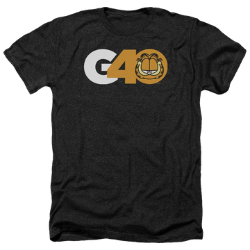 Charcoal men's heather t-shirt with Garfield G40 graphic