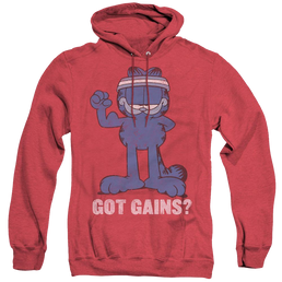 Garfield Got Gains - Heather Pullover Hoodie Heather Pullover Hoodie Garfield   