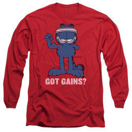 Garfield Got Gains - Men's Long Sleeve T-Shirt Men's Long Sleeve T-Shirt Garfield   