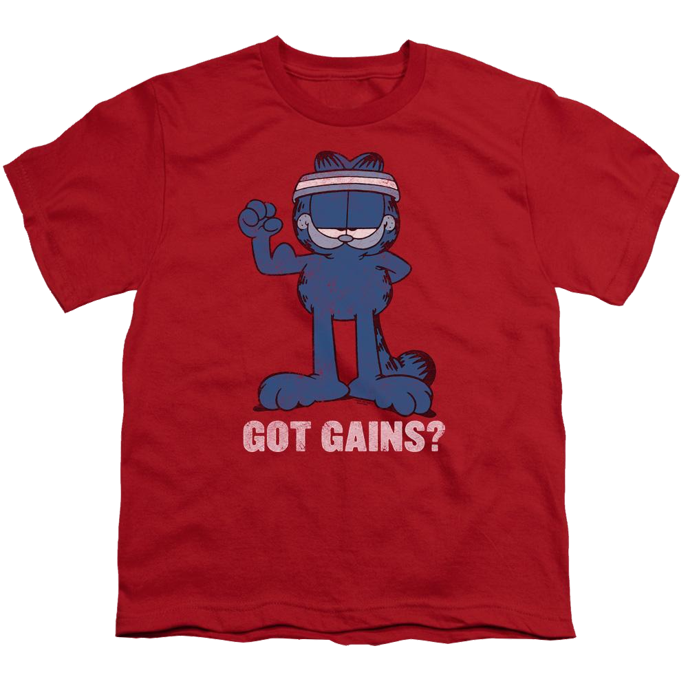 Garfield Got Gains - Youth T-Shirt (Ages 8-12) Youth T-Shirt (Ages 8-12) Garfield   