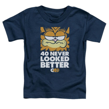 Navy toddler t-shirt with Garfield 40 Looks graphic