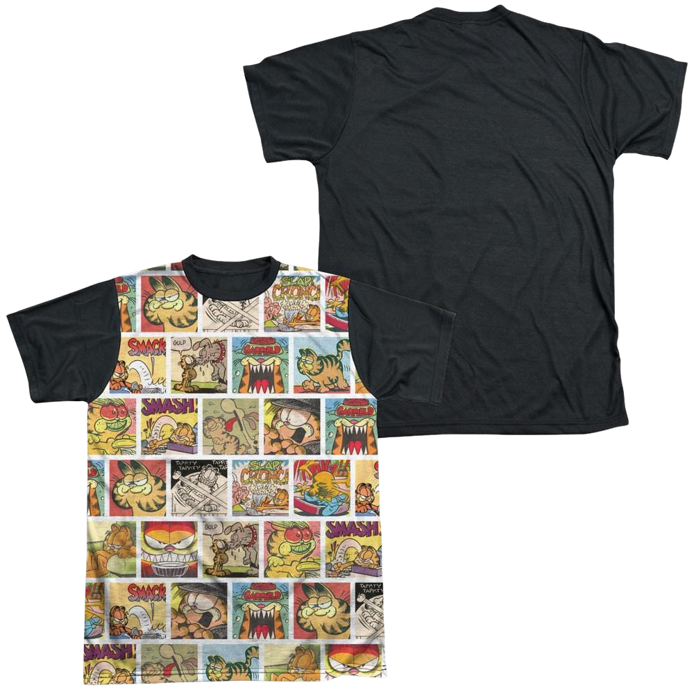 Garfield 40th Collage - Men's Black Back T-Shirt Men's Black Back T-Shirt Garfield   