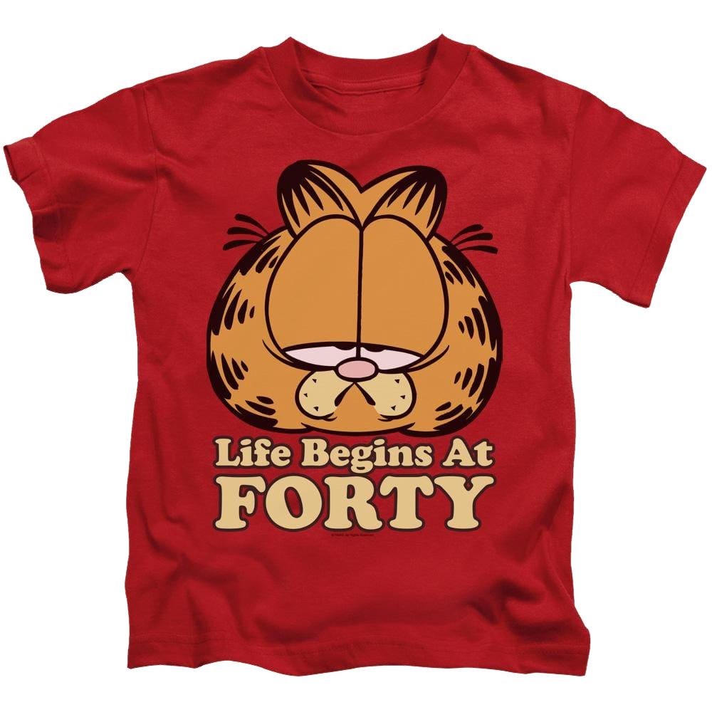 Garfield Life Begins At Forty - Kid's T-Shirt (Ages 4-7) Kid's T-Shirt (Ages 4-7) Garfield   