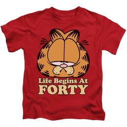 Garfield Life Begins At Forty - Kid's T-Shirt (Ages 4-7) Kid's T-Shirt (Ages 4-7) Garfield   
